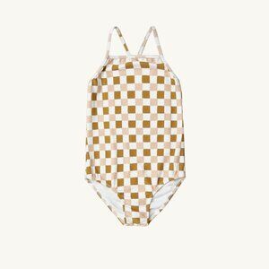NWT - Rylee + Cru vintage check Sky one piece